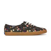 Champion Woodland Floral Canvas Lace-Up Dark Teal/Multi view