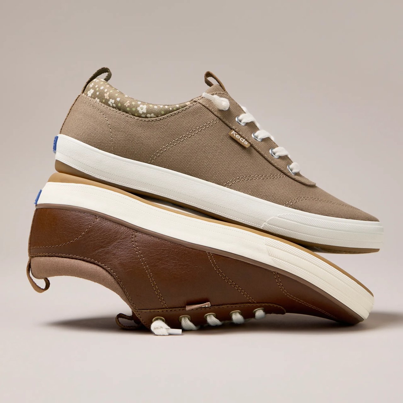 Center III Twill Floral Collar Slip-On
