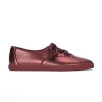 Champion Point Low Wave Metallic Leather Ballet Lace-Up Burgundy view