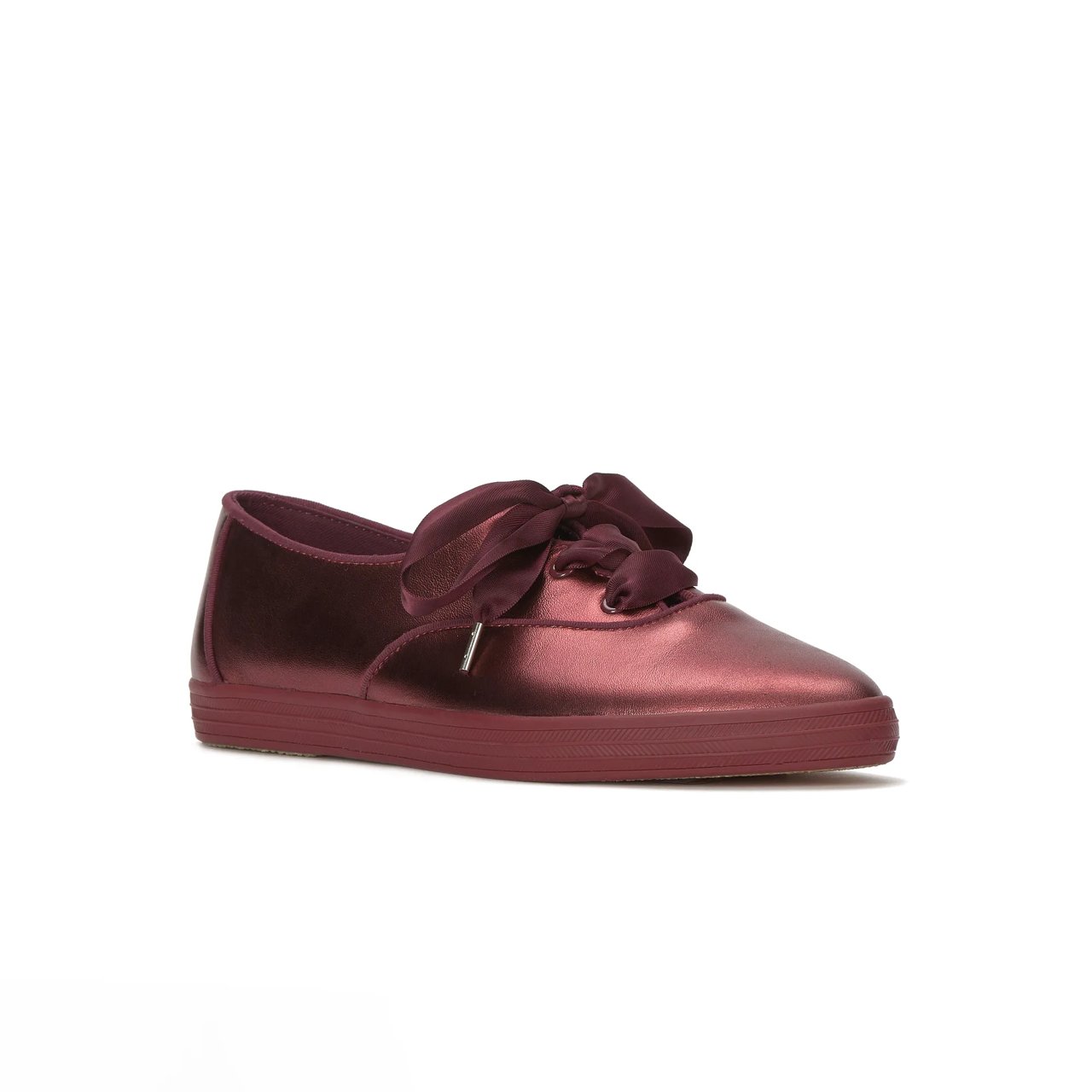 Champion Point Low Wave Metallic Leather Ballet Lace-Up