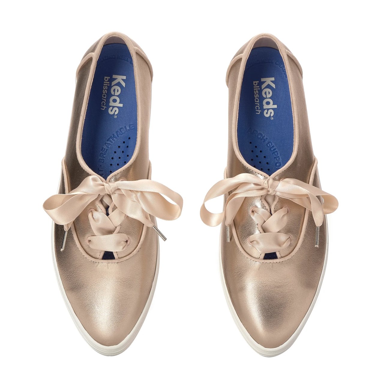 Champion Point Low Wave Metallic Leather Ballet Lace-Up