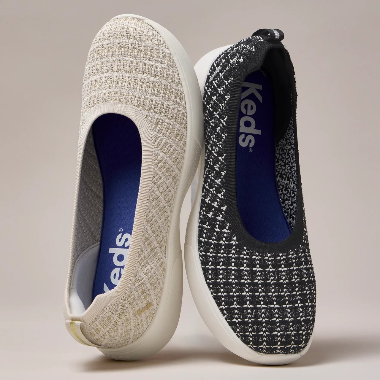 BlissWalk Skimmer Tweed Engineered Knit