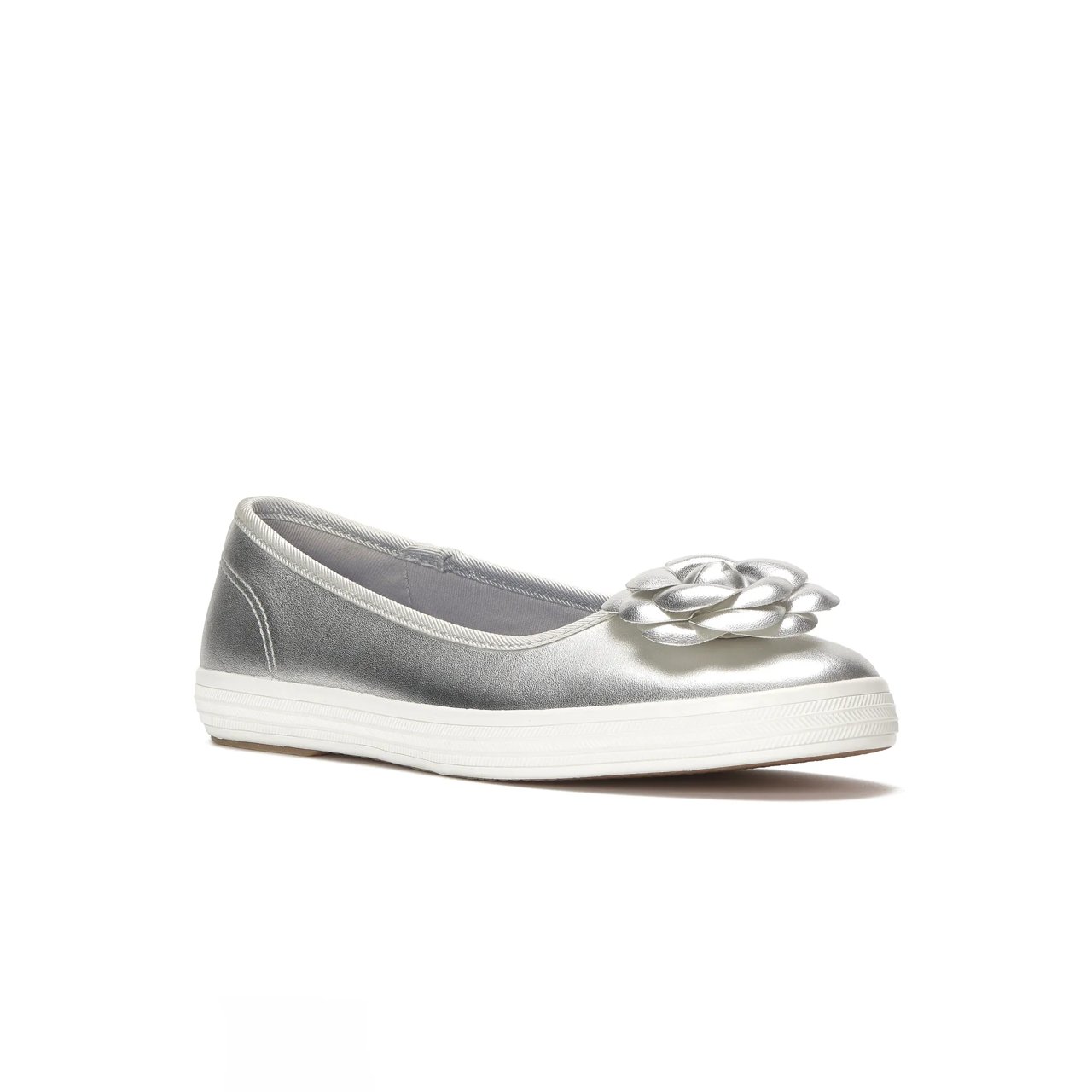 Maisie Ballet Metallic Leather Flower Applique