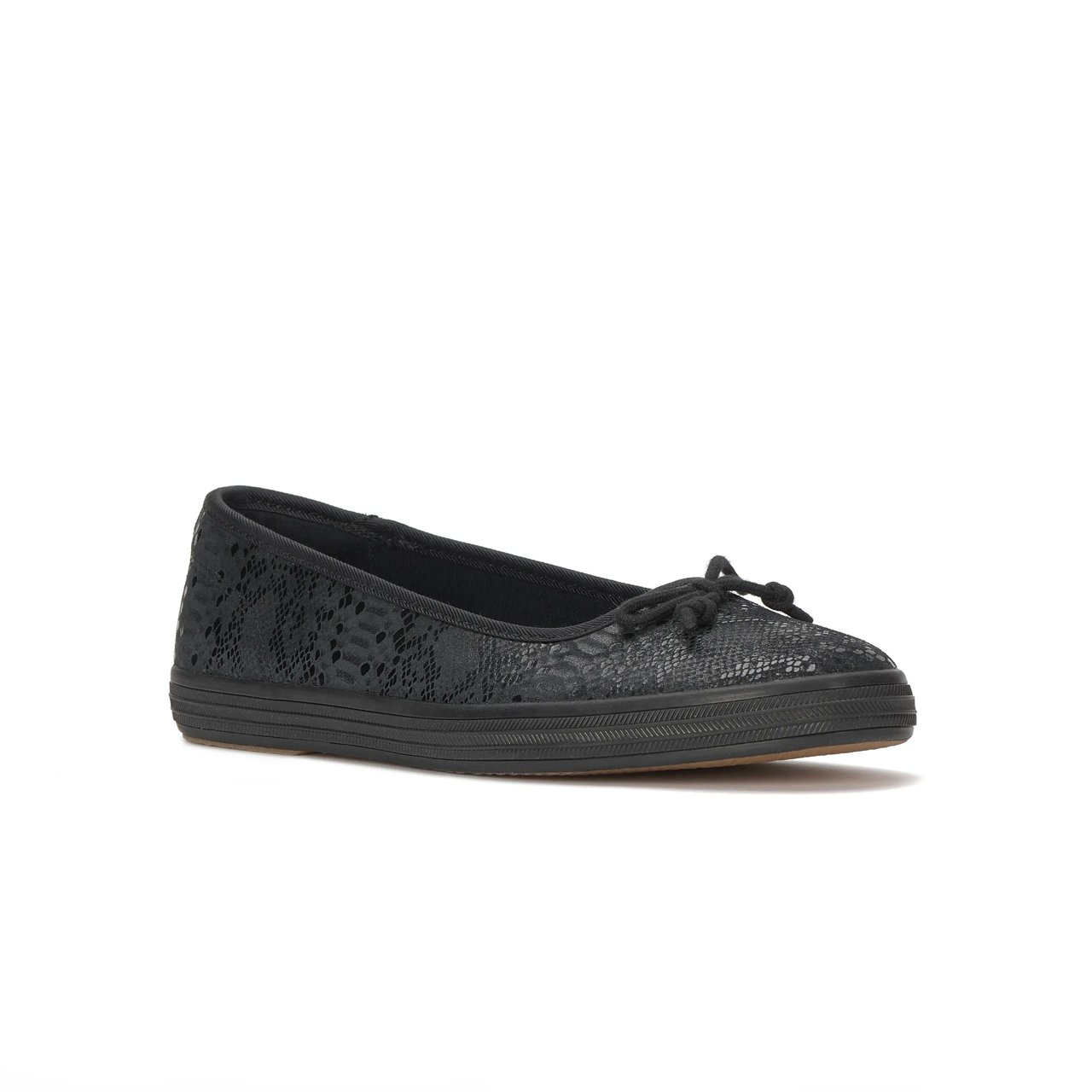 Maisie Ballet Metallic Foil Snake Leather
