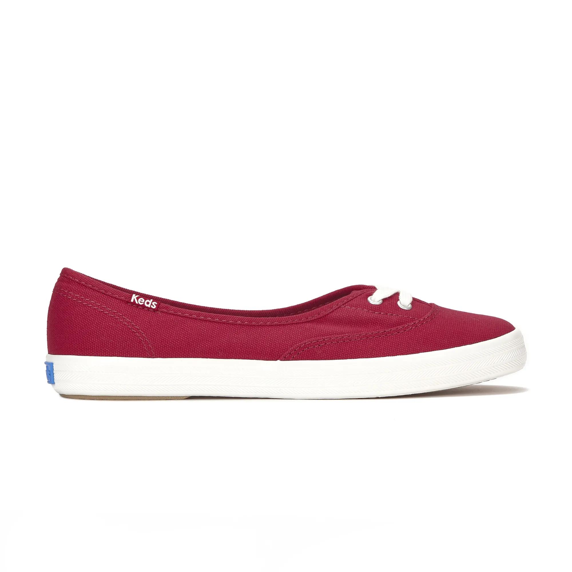 Keds Women's The Mini Canvas Slip-On Sneakers in Red size 10 - M