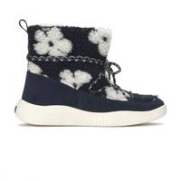 Nova Boot Slip Faux Sherling/Suede Navy Blazer/Egret view