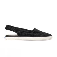 Point Slingback Crushed Velvet Black view