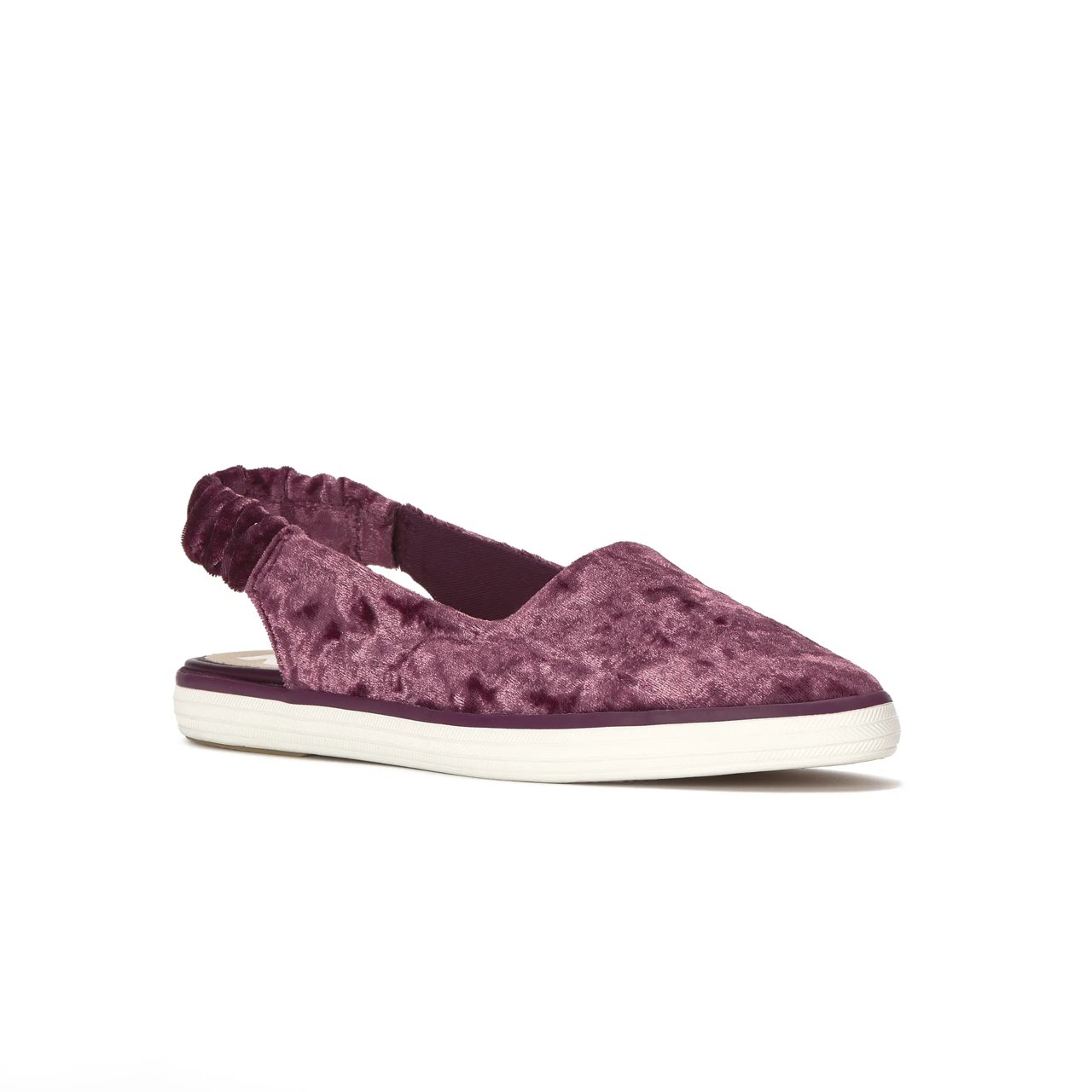 Point Slingback Crushed Velvet