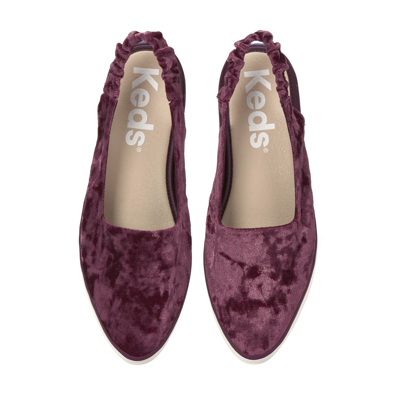 Point Slingback Crushed Velvet