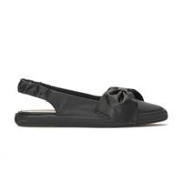 Point Slingback Leather Bow Black/Black view