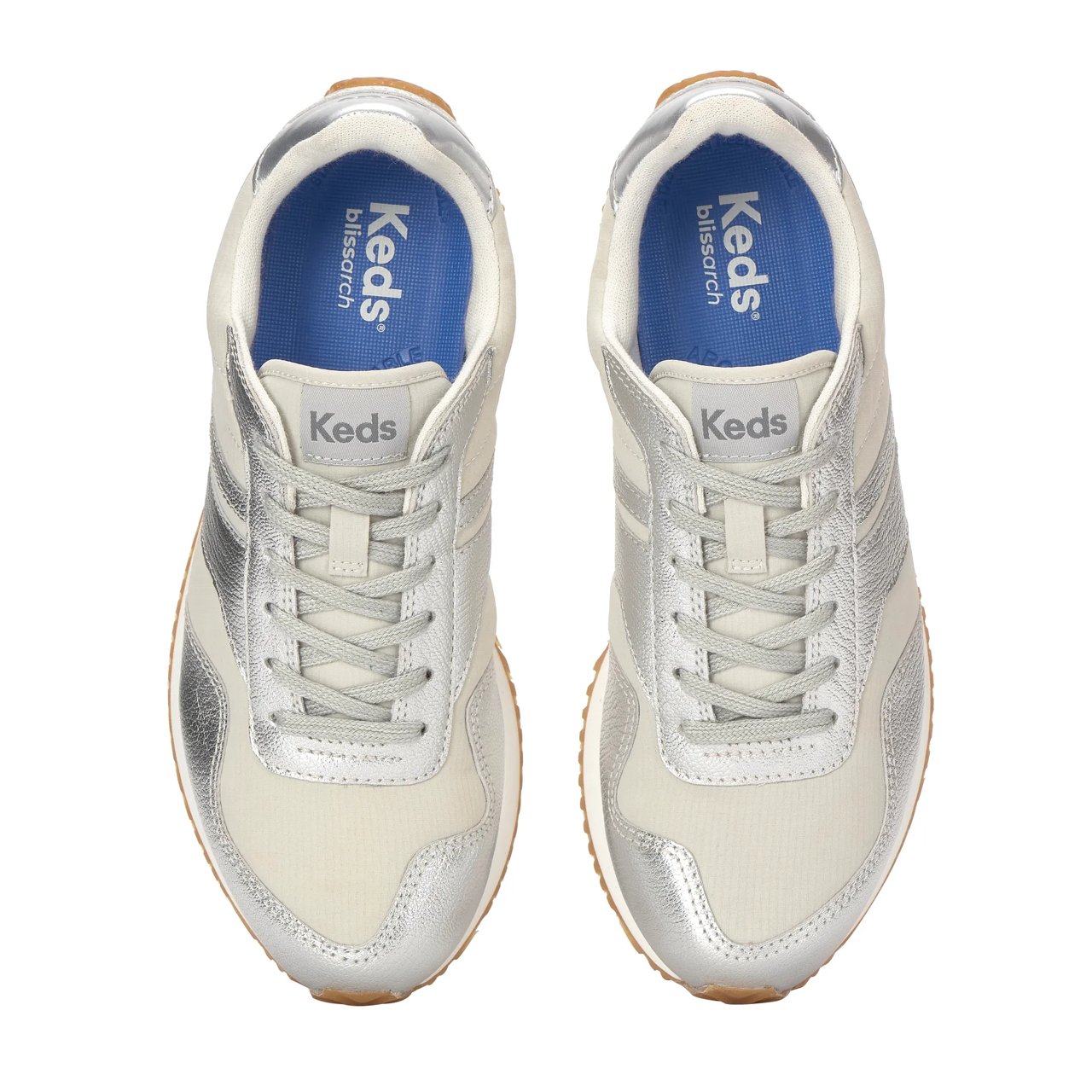 Rena Metallic Leather Lace-Up