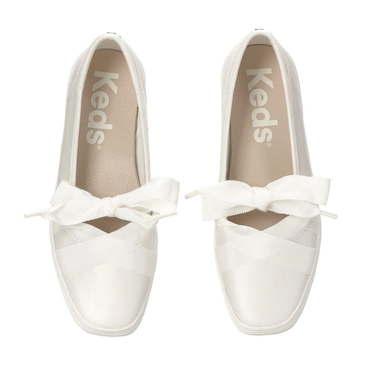 Square Toe Ballet Pearlized Leather