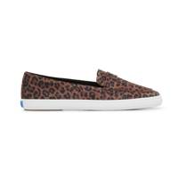 Square Toe Loafer Jaguar Printed Suede Dark Brown view