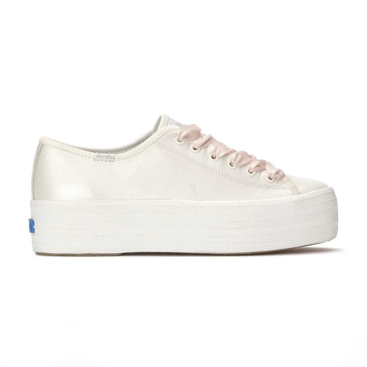 Triple Up Pearlized Leather Ballet