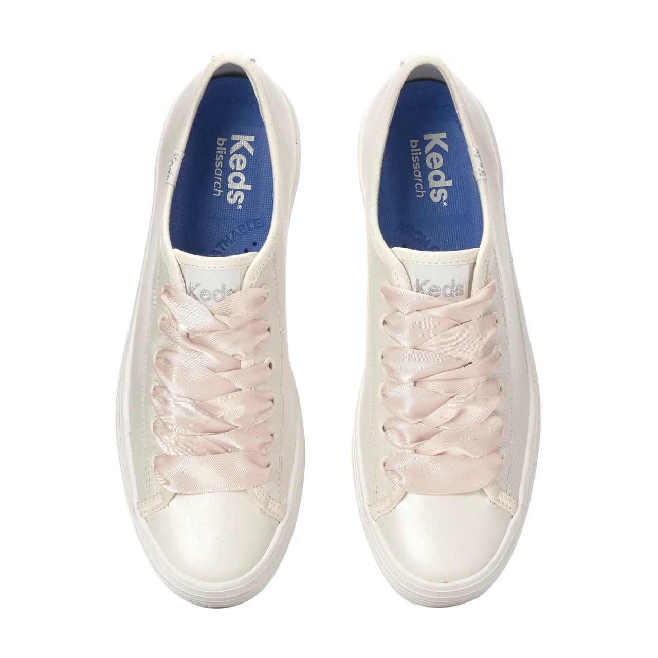 Triple Up Pearlized Leather Ballet
