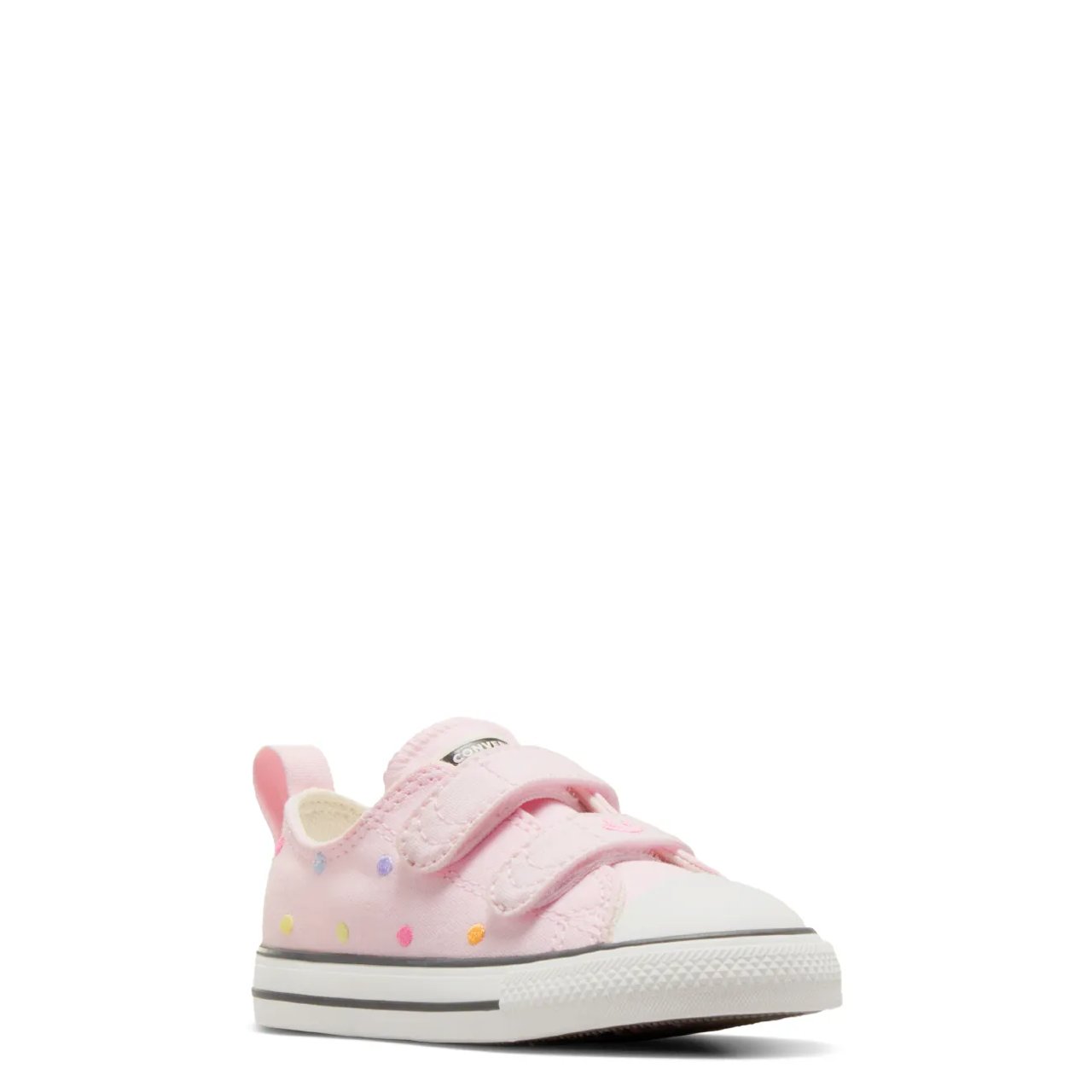 Toddler Girls' Embroidered Polka Dots Easy On Sneaker