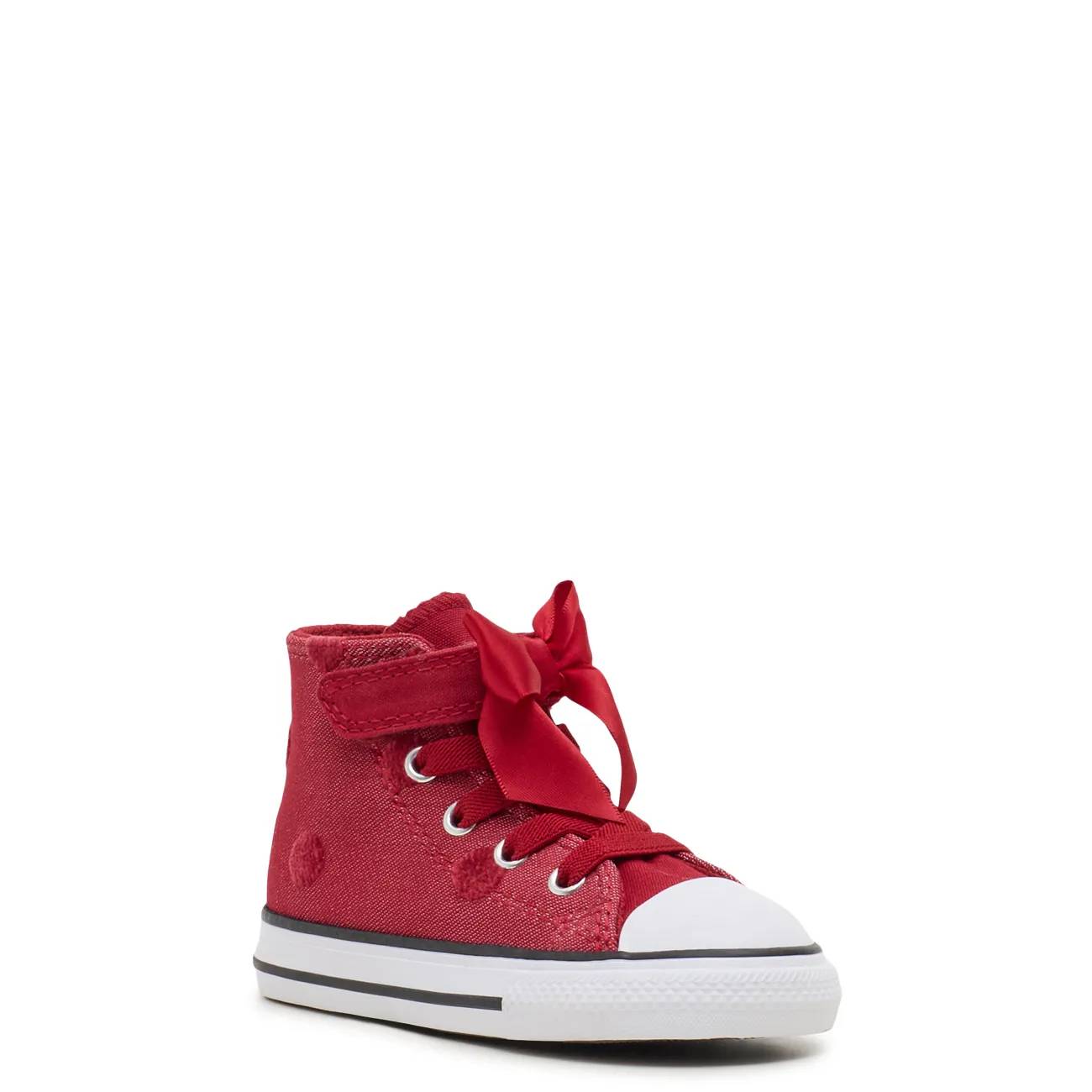 Converse Toddler Girls' Chuck Taylor All Star Bow Easy On High Top Sneaker