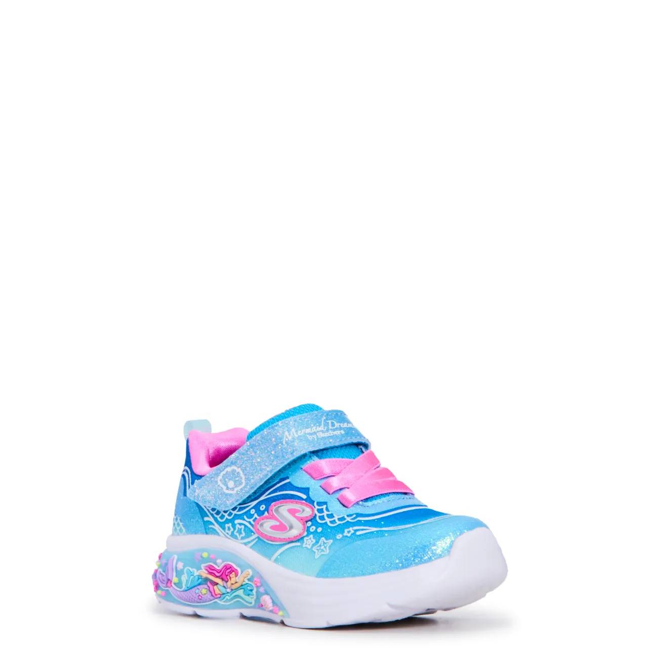 Skechers Toddler Girls' My Dreamers-Lil Mermaid Running Shoe
