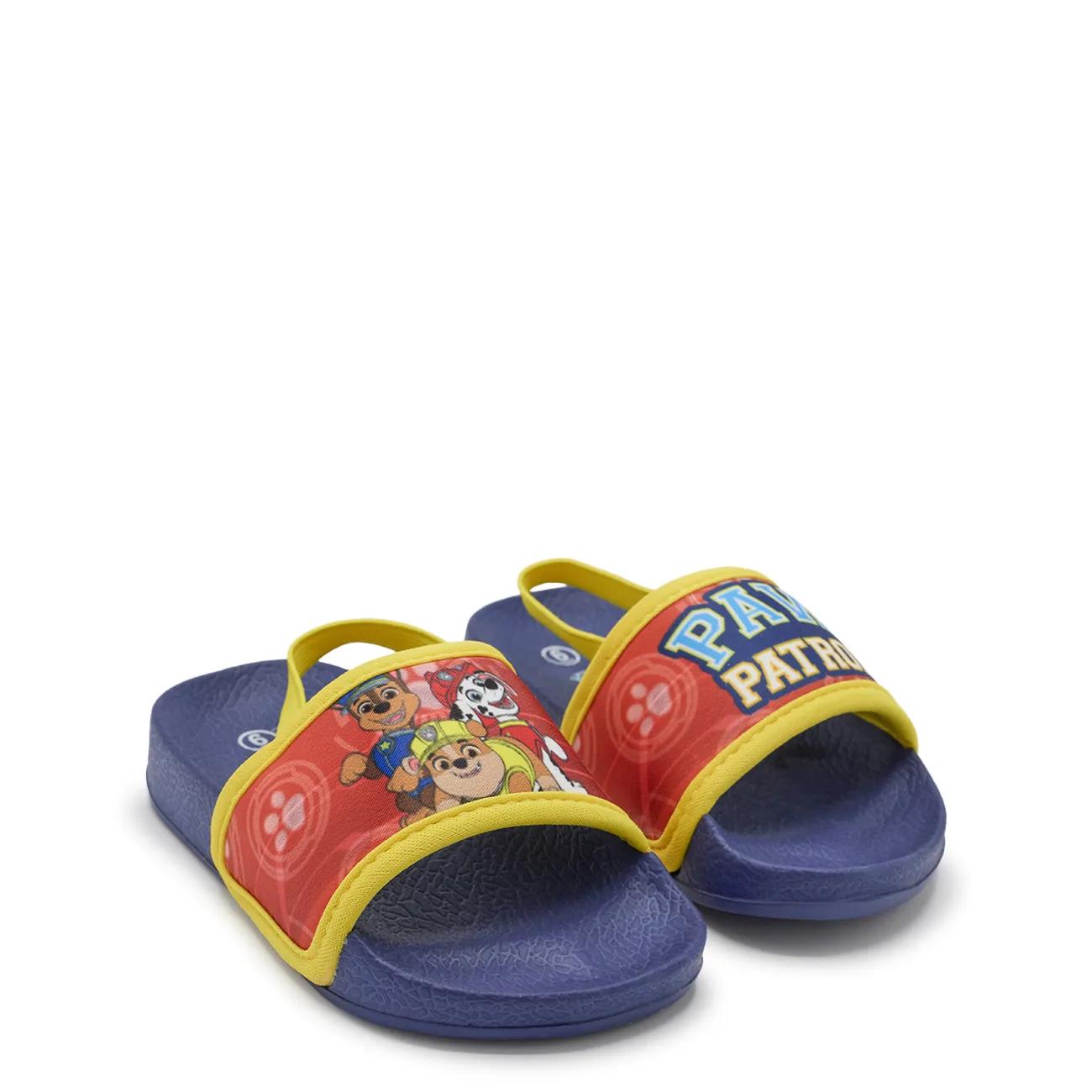 Kids’ Paw Patrol character sling‑back slides