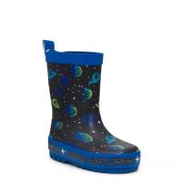Toddler Boys' Asteroid Waterproof Rain Boot Black/Navy view
