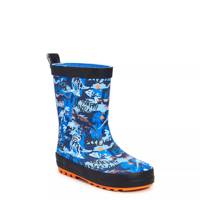 Toddler Boys' Dino Waterproof Rainboot DINO GREY/NAVY view