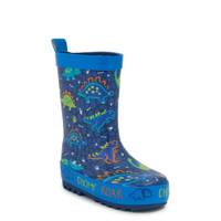Toddler Boys' Waterproof Chomp Rain Boot NAVY view
