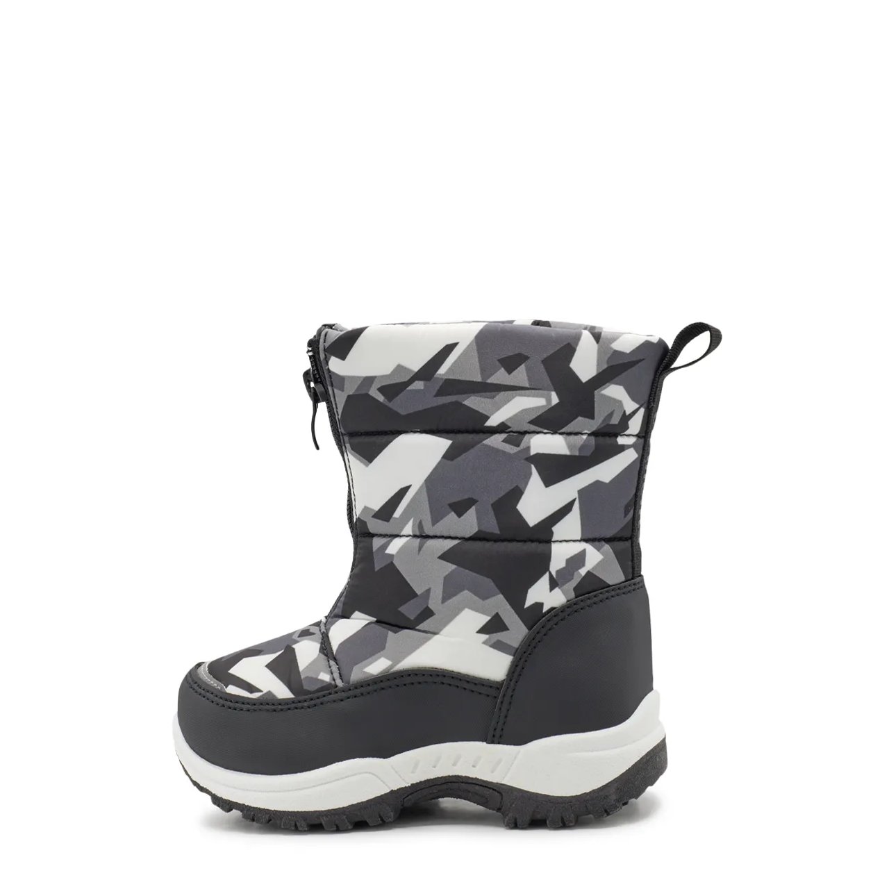 Toddler Boy's Waterproof Dig Camo Front Zip Winter Boot