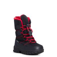 Youth Boy's Waterproof Shawn-C Winter Boot BLACK/RED view