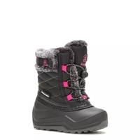 Toddler Girls' Waterproof Star 4T Winter Boot Black view