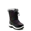Toddler Girls’ Rainbow Stars Waterproof Winter Boot BLACK/MULTI view