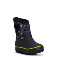 Toddler Girls' Dino Waterproof Winter Boots BLACK/GREEN view
