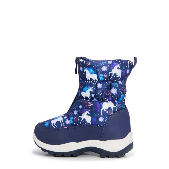 Toddler Girls' Unicorn Waterproof Winter Boot