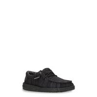 Youth Boys' Wally Stretch Moc Toe Slip-On BLACK/BLACK view