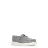Youth Boys' Wally Stretch Moc Toe Slip-On GREY view