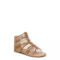 Youth Girls' Maddy Gladiator Sandal Tan/Gold view