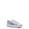 Youth Girls' Triple Up Glitter Under Glass Sneaker White/Pink/Turquoise view