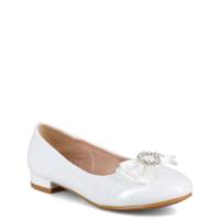 Youth Girls' Amelia Ballet Flat WHITE view