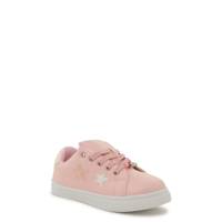Youth Girls Star Hi Top Sneaker WHITE/PINK view