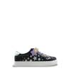 Youth Girls' Stars Applique Sneaker BLACK view