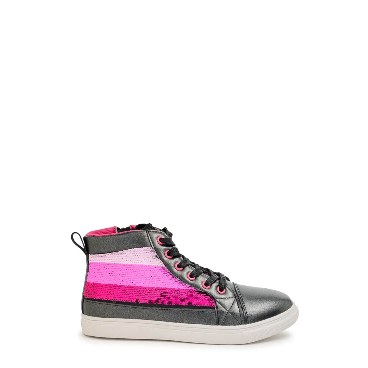 Youth Girls' Reverse Sequin High Top Sneaker