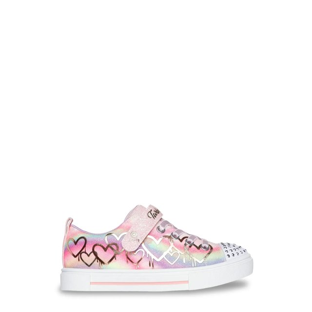 Youth Girls Twinkle Sparks Ombre Heart Drip Sneaker