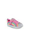 Youth Girls' Twinkle Sparks Glitter Rainbow Sneaker HOT PINK/MULTI view