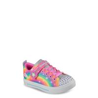 Youth Girls' Twinkle Sparks Glitter Rainbow Sneaker HOT PINK/MULTI view