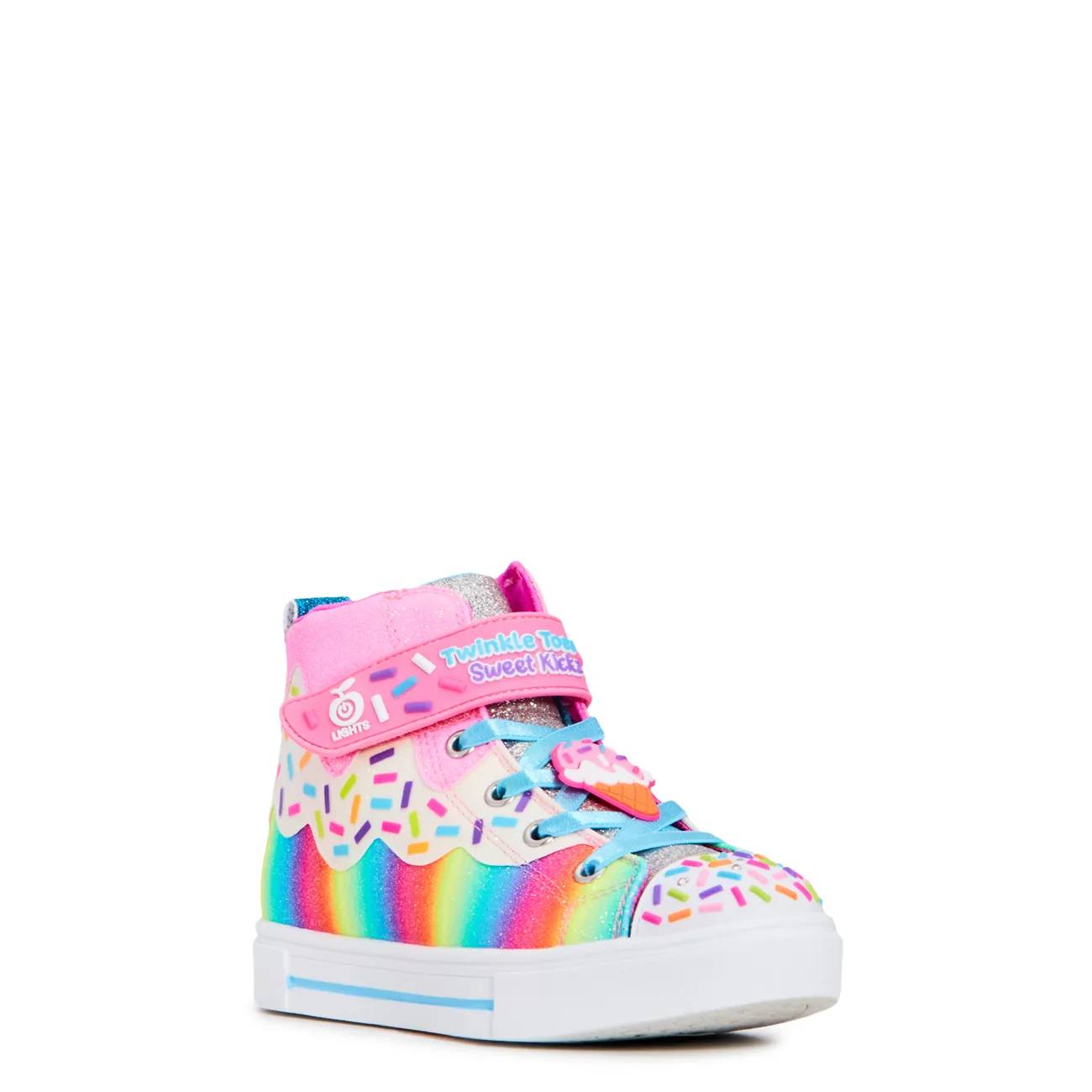 Skechers Youth Girls' Twinkle Toes: Twinkle Sparks Sprinkle Party High Top Sneaker