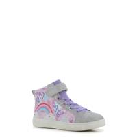 Girls' Rainbow Heart Light-Up Sneaker PURPLE view