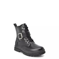 Youth Girls' Kayden Combat Boot Black view