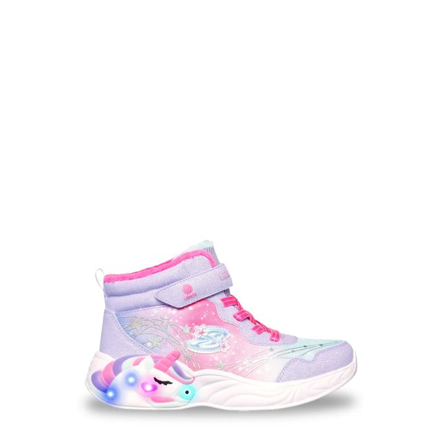 Youth Girls' Unicorn Dreams Lighted Sneaker Boot