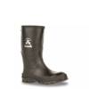 Youth Boys' Stomp Waterproof Rubber Rain Boot Black view