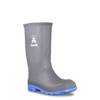 Youth Boys' Stomp Waterproof Rubber Rain Boot Grey view