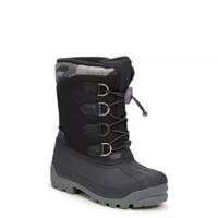 Youth Boys' Waterproof Camo Pac Winter Boot Black/Grey view